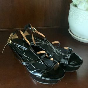 Kate Spade Vintage Patent Leather Platforms
